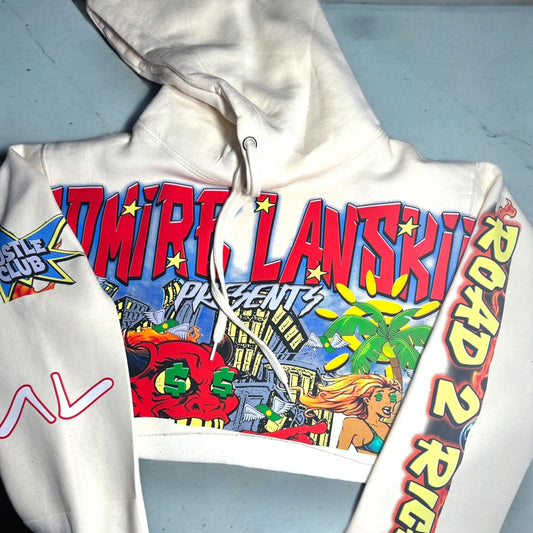 ADMIRE LANSKII ''Road 2 Riches'' Women's Crop Hoodie