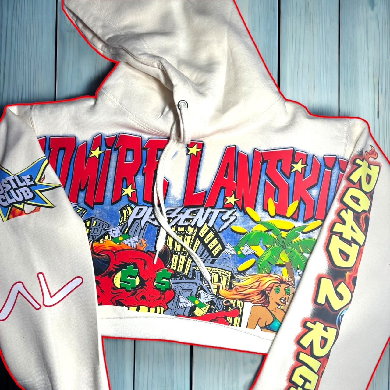 ADMIRE LANSKII ''Road 2 Riches'' Women's Crop Hoodie